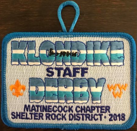 Buckskin Lodge #412 Matinecock Chapter 2018 Klondike Derby Staff Patch eX2018-2