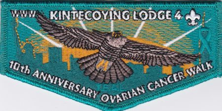Kintecoying Lodge #4 10th Anniversary Ovarian Cancer Walk Flap S13