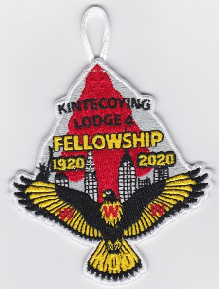 Kintecoying Lodge #4 2020 Fellowship Patch 4eA2020-2