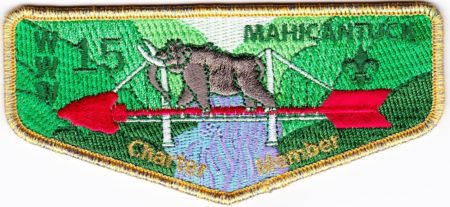 Mahicantuck Lodge #15 Charter Member Flap S2