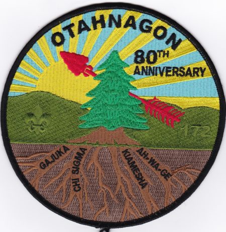 Otahnagon Lodge #172 80th Anniversary Jacket Patch J1