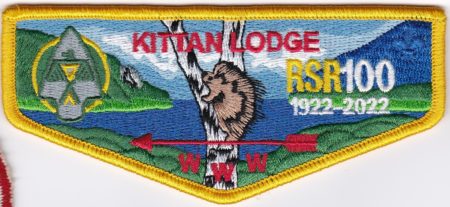 Kittan Lodge #364 2022 100th Anniversary Rotary Scout Reservation Flap S?