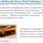 Lodge of the National Vice Chief Patches