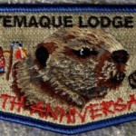 Ktemaque Lodge #15 40th Anniversary Blue Border Flap S58