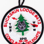 Buckskin Lodge #412 2013 NE-2B Conclave Delegate R22