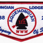 Kintecoying Lodge #4 HS5 & Aquehongian #112 HS1 A Legacy of Service Flap