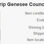 Genesee Council Khaki & Red Half Strip KRHS