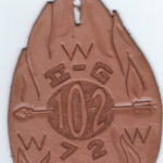 Area 2-G 1972 Conclave Leather Staff Pocket Hanger