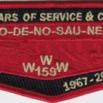 Ho-De-No-Sau-Nee Lodge #159 50 Years of Service & Counting Flap S74