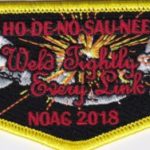 Ho-De-No-Sau-Nee Lodge #159 Section NE-3A 2018 NOAC Flap S75