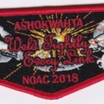 Ashokwahta Lodge #339 2018 NE-3A 2018 NOAC Red Border S30