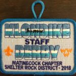 Buckskin Lodge #412 Matinecock Chapter 2018 Klondike Derby Staff Patch eX2018-2