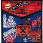 Lowanne Nimat Lodge #219 BLK Border 10th Anniversary Set S46X27